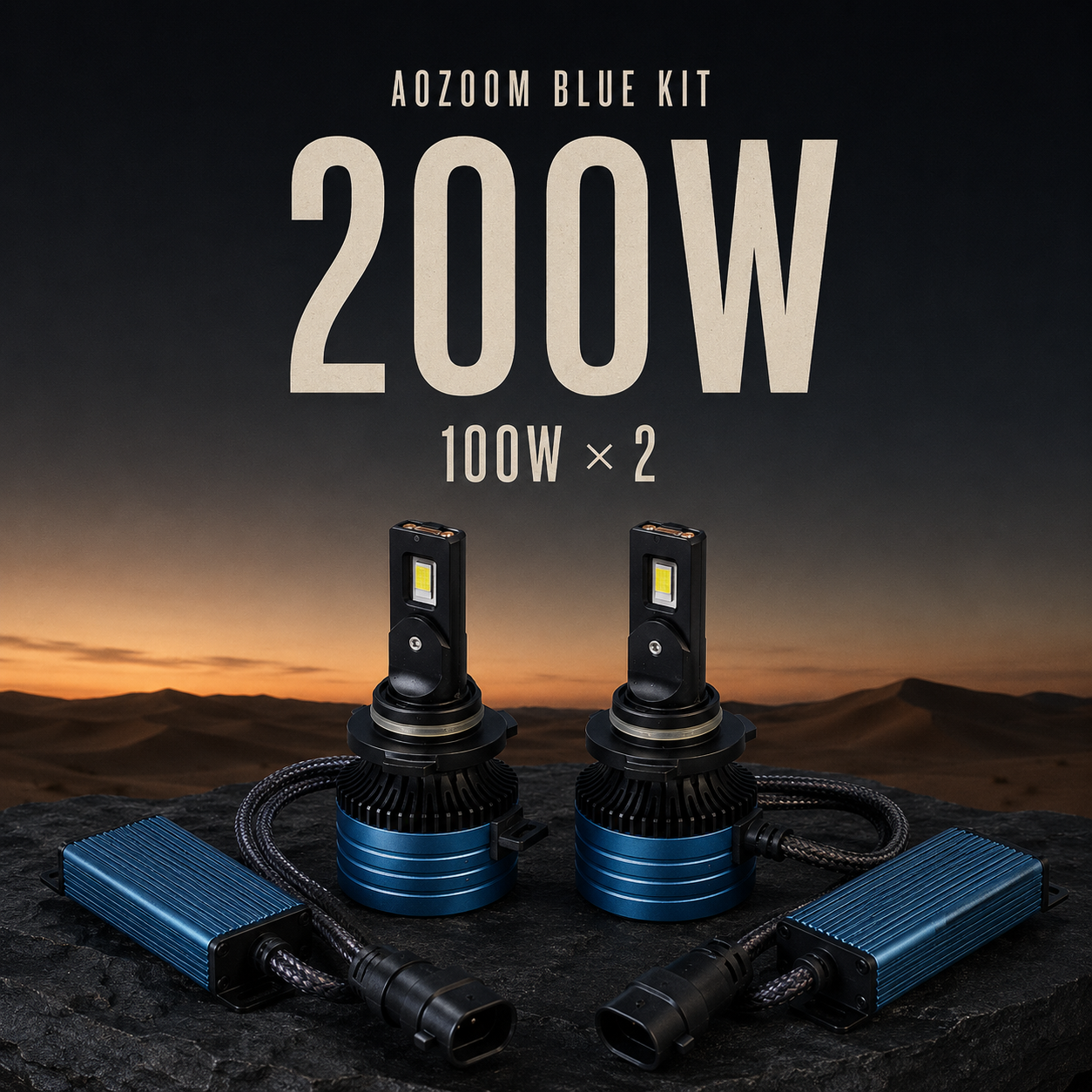 AOZOOM BLUE KIT (200W) view 2