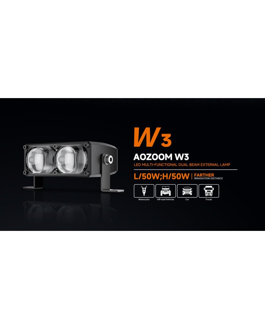 AOZOOM W3 LED EXTRA LIGHTS view 3